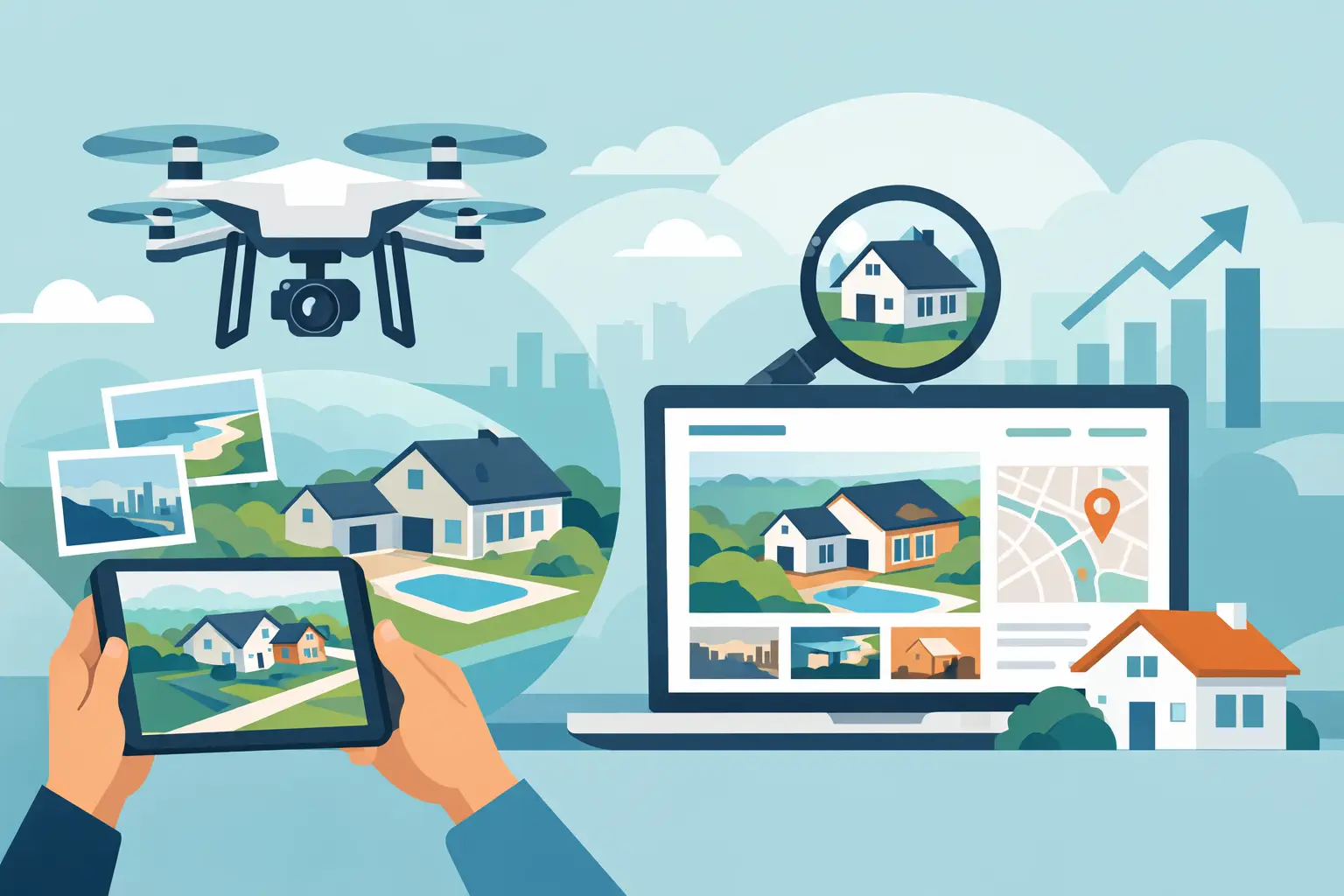 How to Use Drone Photos in Listings Right