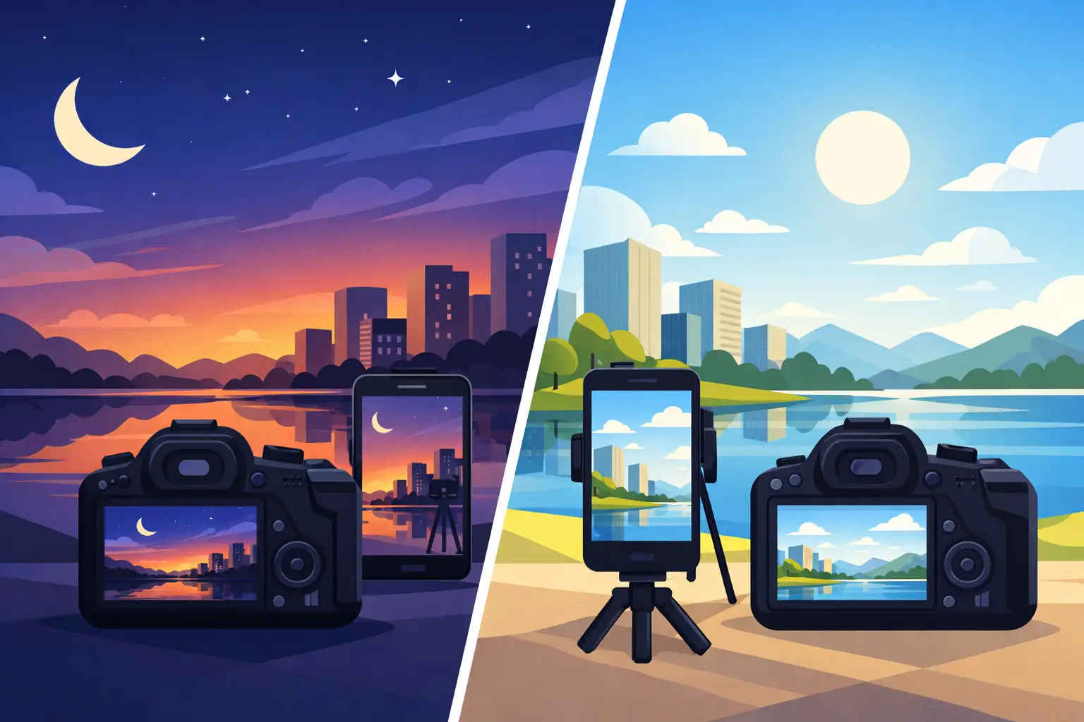 Twilight Photos vs Daytime Photos