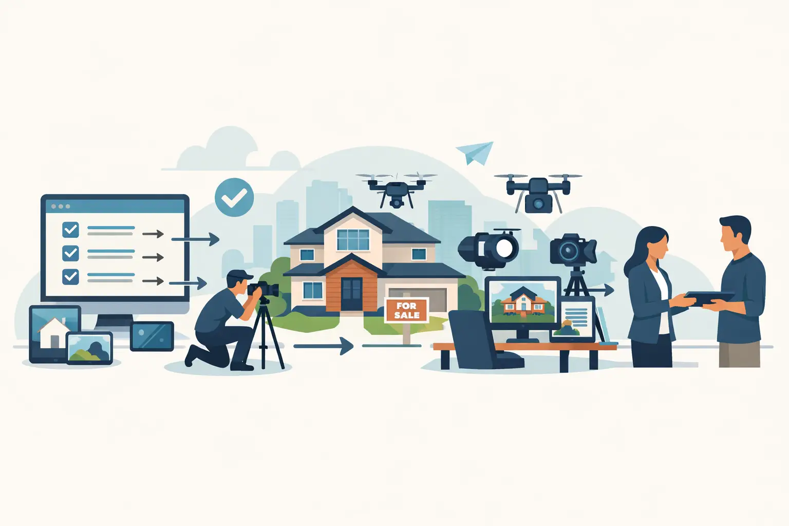 Workflow for Real Estate Media Ordering