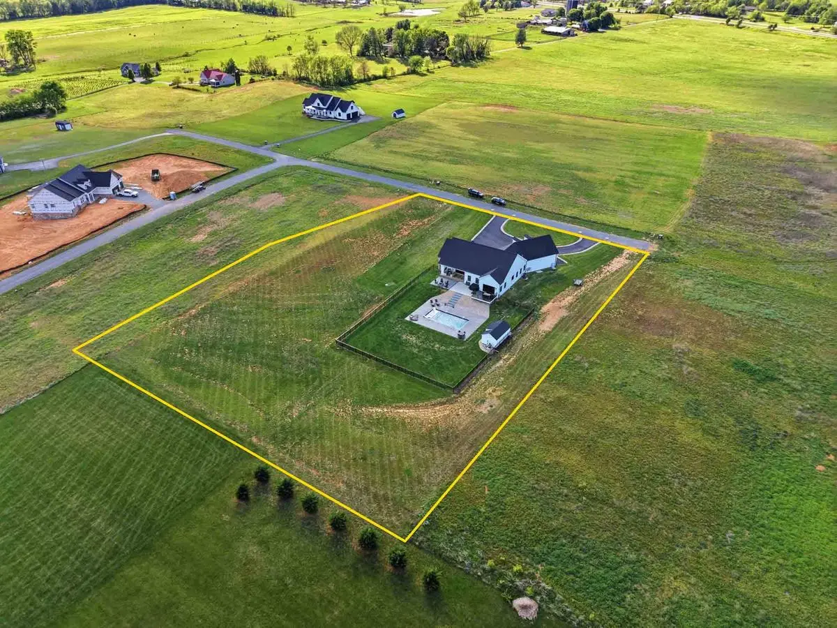 Aerial drone photography by Villa Views, property lot overview