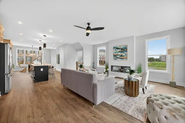 Interior photography  -  open concept living and kitchen